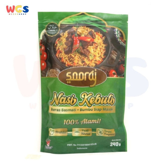Sooraj Nasi Kebuli Beras Basmati & Bumbu Rempah Kebuli 240g - Halal