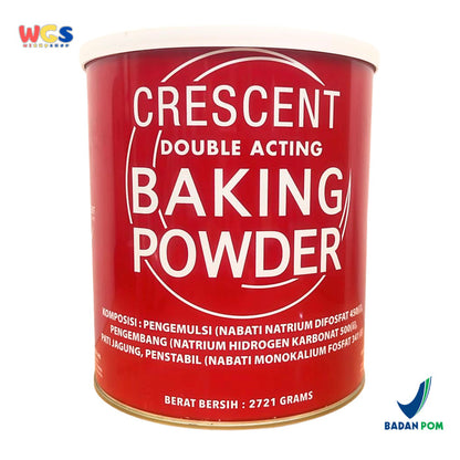 Crescent Double Acting Baking Powder 2721 gr - Tepung Baking Powder