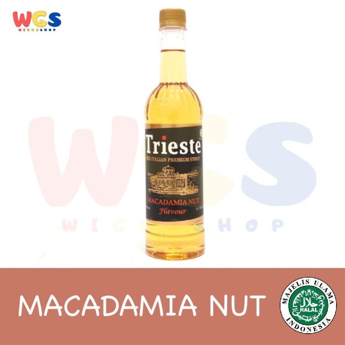 Trieste Syrup Macadamia Nut Premium Flavor 650 ml - HALAL MUI